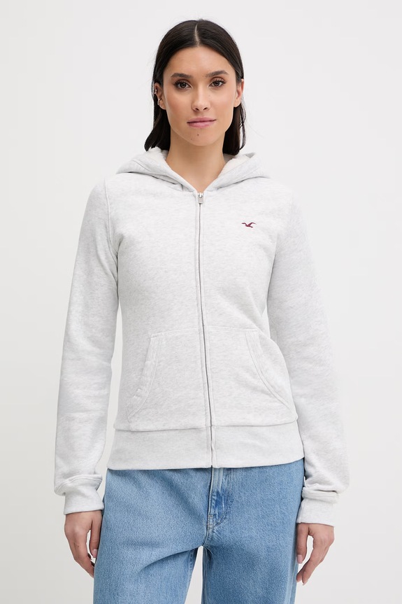 Hollister Co. bluza z kapturem szary KI352.5203.112