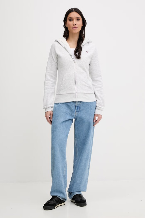 Hollister Co. bluza KI352.5203.112 szary AW25