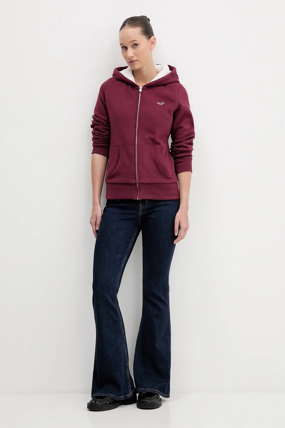 Mikina Hollister Co. KI352.5204.520 burgundské AW25