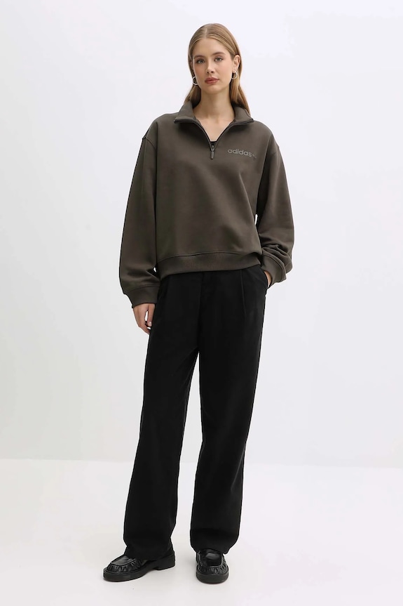 adidas Originals bluză Essentials JW1025 verde AW25