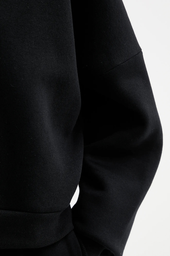MUUV. bluză MUUV. x Answear BLUZA.Z.KAPTUREM.RAIZ negru