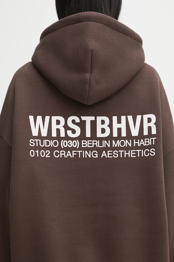 Mikina WRSTBHVR Studio hnedá U2025TT.3064