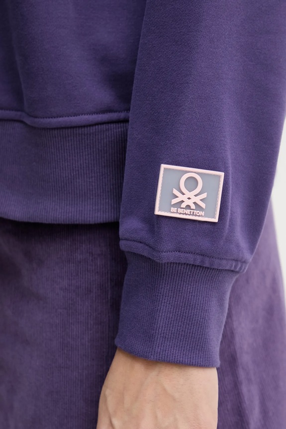 United Colors of Benetton felpa 3WNWD201C violetto