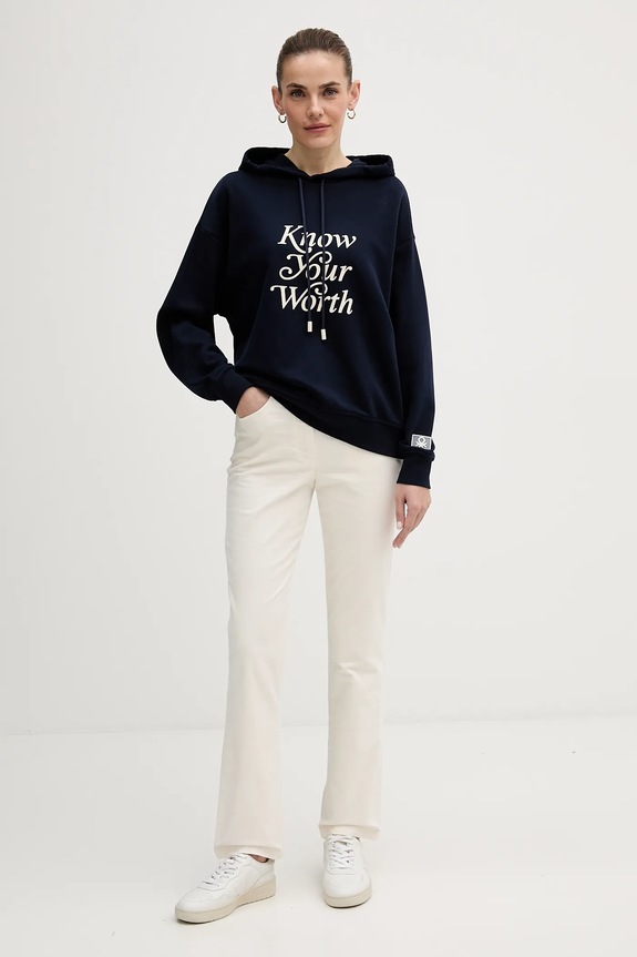 Μπλούζα United Colors of Benetton 3WNWD201C σκούρο μπλε AW25