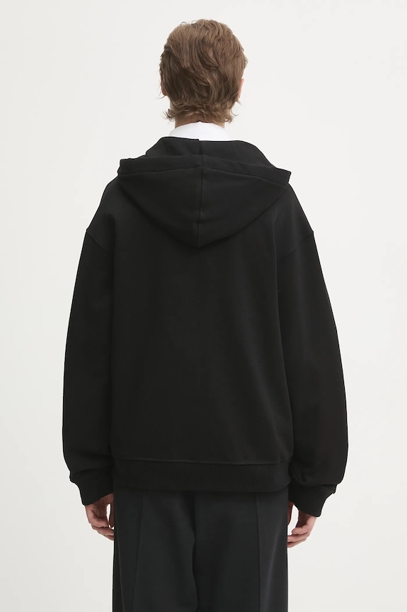 Ρούχα Βαμβακερή μπλούζα Fiorucci Angel Patch Regular Fit Zip Up W02FPSZI397CJ05BK01 μαύρο