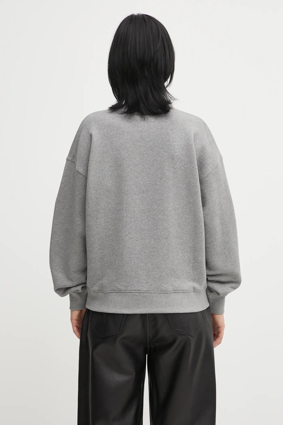 Clothing Maison Kitsuné cotton sweatshirt Bold Fox Head Patch MW00315KM0321 gray