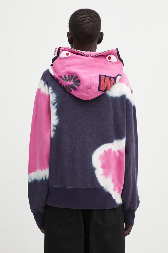 Clothing A Bathing Ape sweatshirt Hand Dye Shark 001ZPL302008L navy