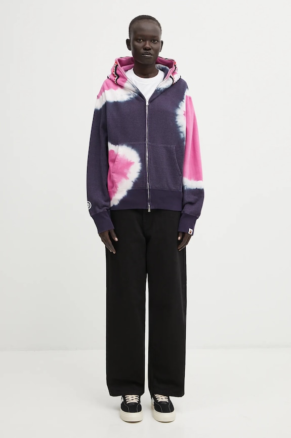 A Bathing Ape sweatshirt Hand Dye Shark 001ZPL302008L navy