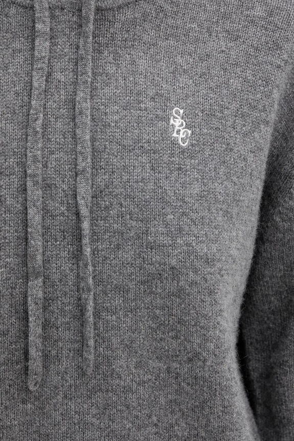 Шерстяной свитер Sporty & Rich SRC Cashmere серый WS01367302GY22
