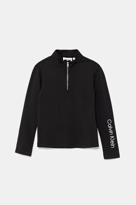 Detská mikina Calvin Klein Jeans s elastanom čierna IG0IG02978.9BYA