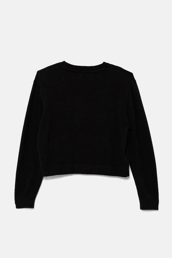 Παιδικό βαμβακερό πουλόβερ Calvin Klein Jeans IG0IG02971.9BYA μαύρο AW25