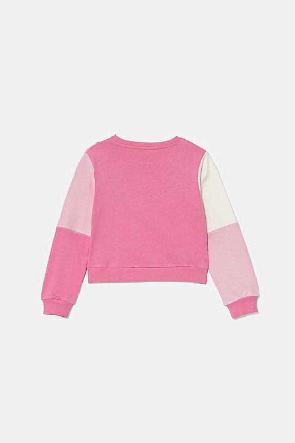 Dječja pamučna dukserica Guess J5YQ04.KA6R4.9BYA roza AW25