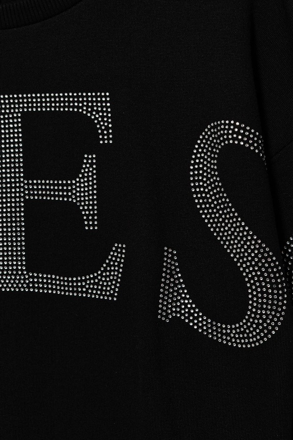 Fete Guess hanorac de bumbac J5YQ09.KAV34.9BYA negru