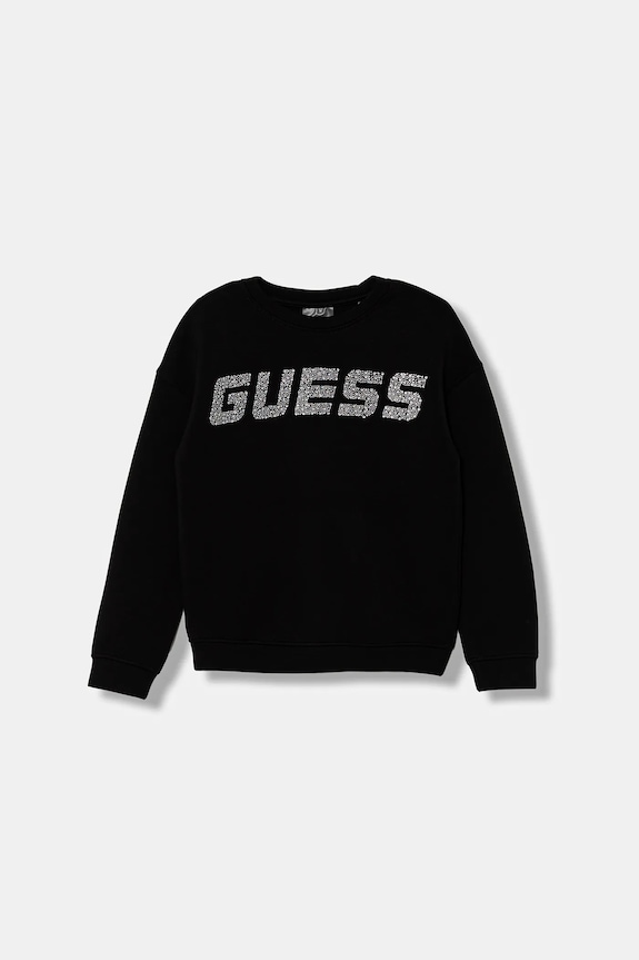 Guess bluză copii imprimeu negru J5YQ26.K7UW2.9BYA