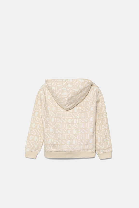 Dječja pamučna dukserica Guess K5YQ03.KAD74.9BYA bež AW25