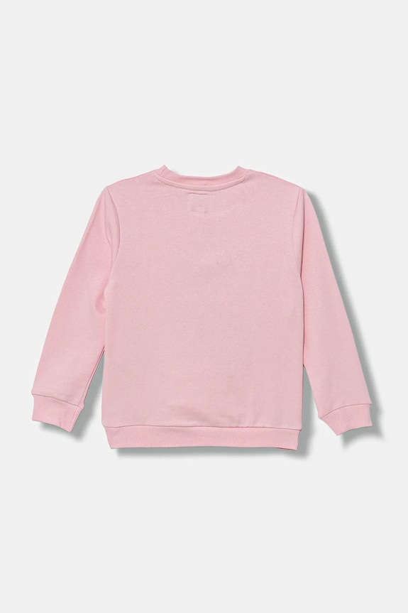 Guess bluza bawełniana dziecięca H5YT00.KAX74.G.9BYA różowy AW25