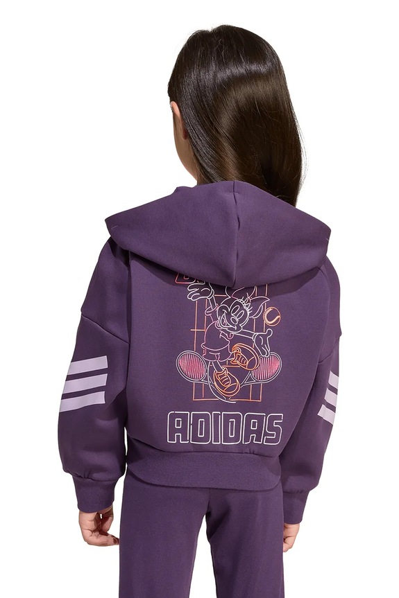 Παιδική μπλούζα adidas JL9193 μωβ