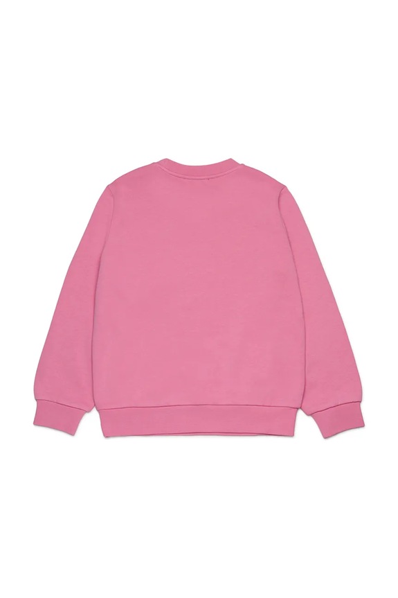 Dětská bavlněná mikina Diesel SVALSY SWEAT-SHIRT J02417 růžová AW25