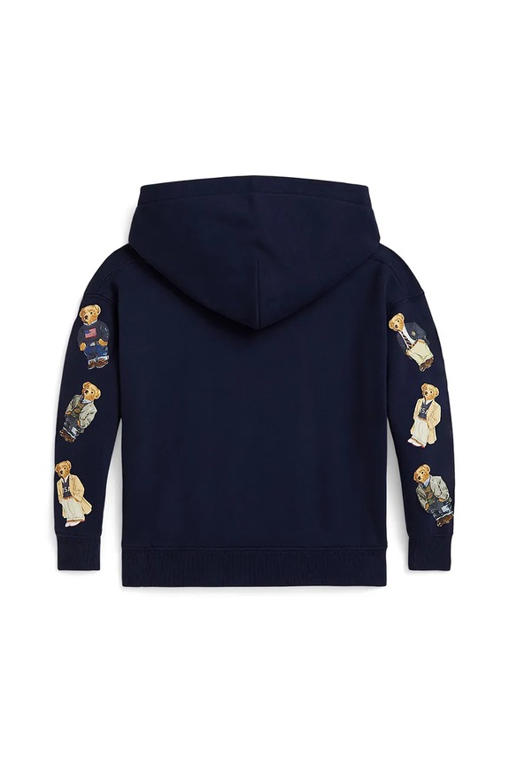 Lány Polo Ralph Lauren gyerek pamut pulóver 312979043001 sötétkék
