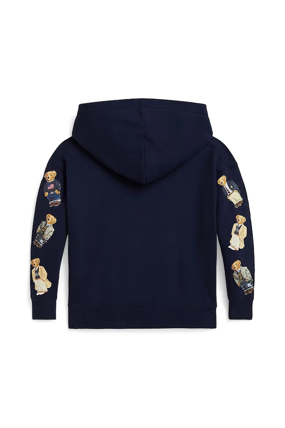 Lány Polo Ralph Lauren gyerek pamut pulóver 312979043001 sötétkék