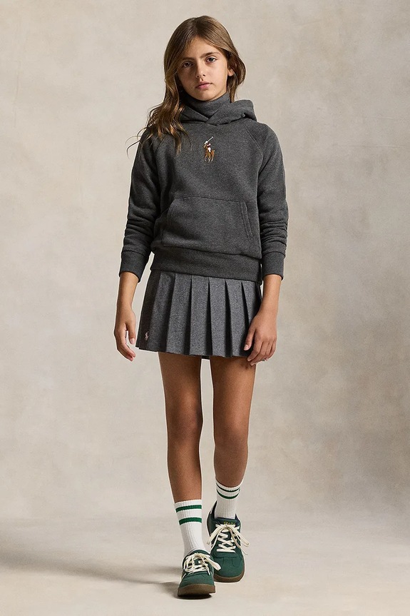 Dětská mikina Polo Ralph Lauren šedá 313978992001