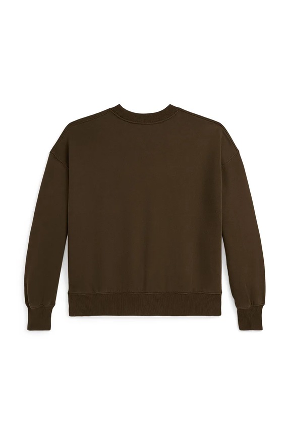 Κοριτσίστικα Βαμβακερή παιδική μπλούζα Polo Ralph Lauren 313979067003 καφέ