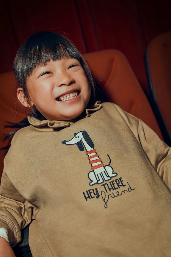 Dječja pamučna dukserica Mayoral 4430.6E.Mini.9BYA smeđa