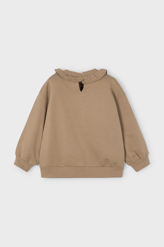 Κοριτσίστικα Παιδική βαμβακερή μπλούζα Mayoral 4430.6E.Mini.9BYA καφέ