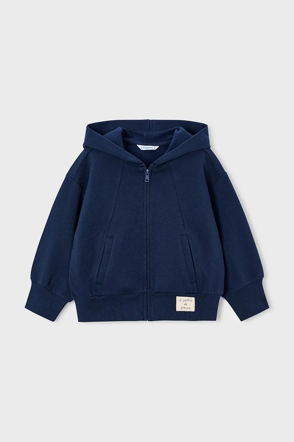 Mayoral bluza dziecięca z kapturem niebieski 4449.6D.Mini.9BYA