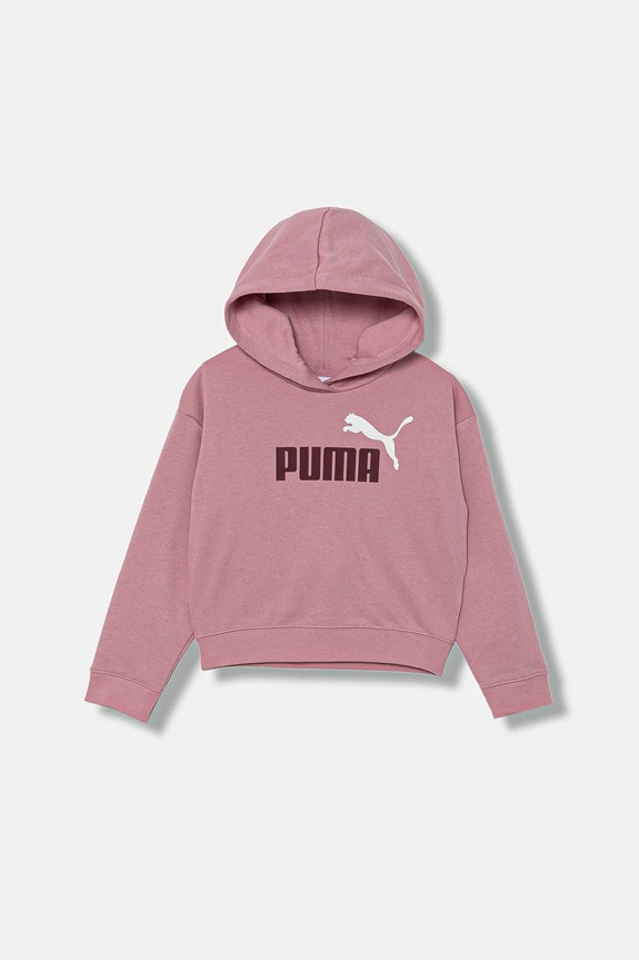 Detská mikina Puma ESS 2 COLOR No. 1 Logo? Short Length Hoodie TR G s kapucňou ružová 686072