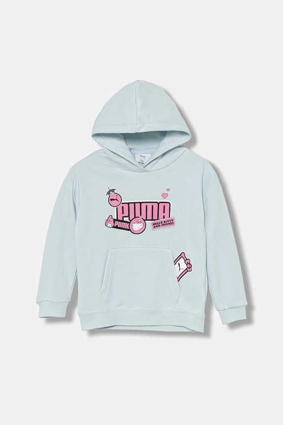Detská mikina Puma s kapucňou modrá 632387