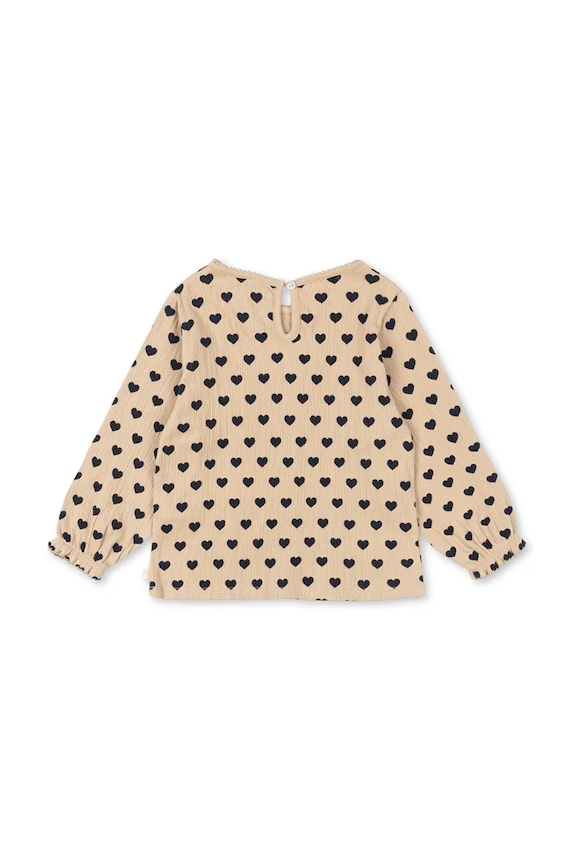 Otroški pulover Konges Sløjd CHLEO BLOUSE GOTS KS103750.9BYA bež AW25