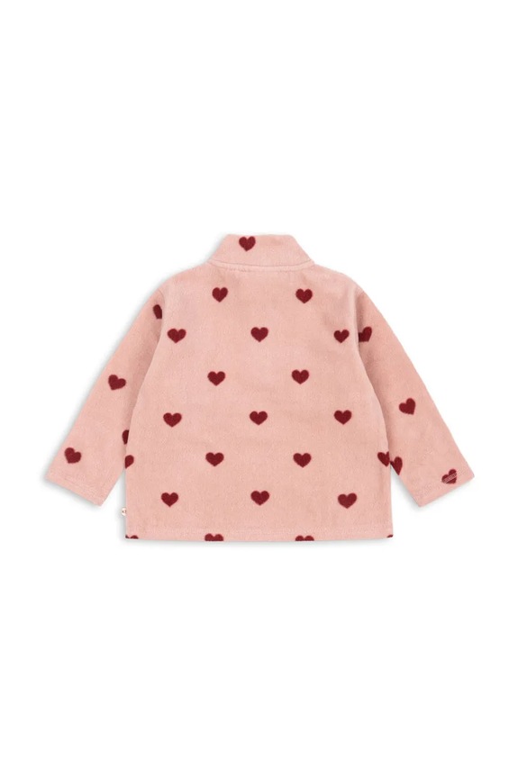 Дитяча кофта Konges Sløjd TAVI FLEECE SWEATSHIRT GRS KS101301.G.9BYA рожевий AW25
