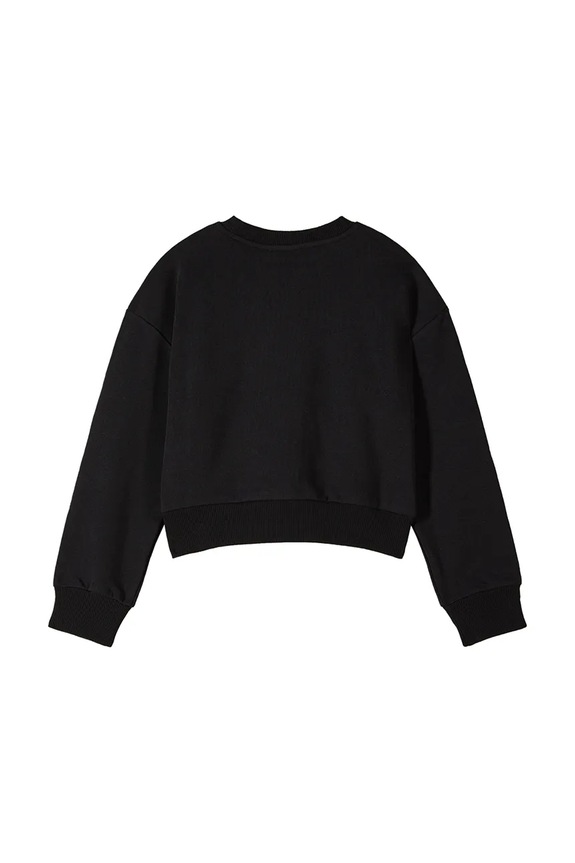 Детская хлопковая кофта Patrizia Pepe J315 7M0932 чёрный SS26