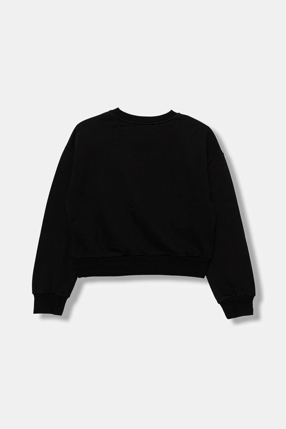 Patrizia Pepe hanorac de bumbac pentru copii J315 7M0932 negru SS26