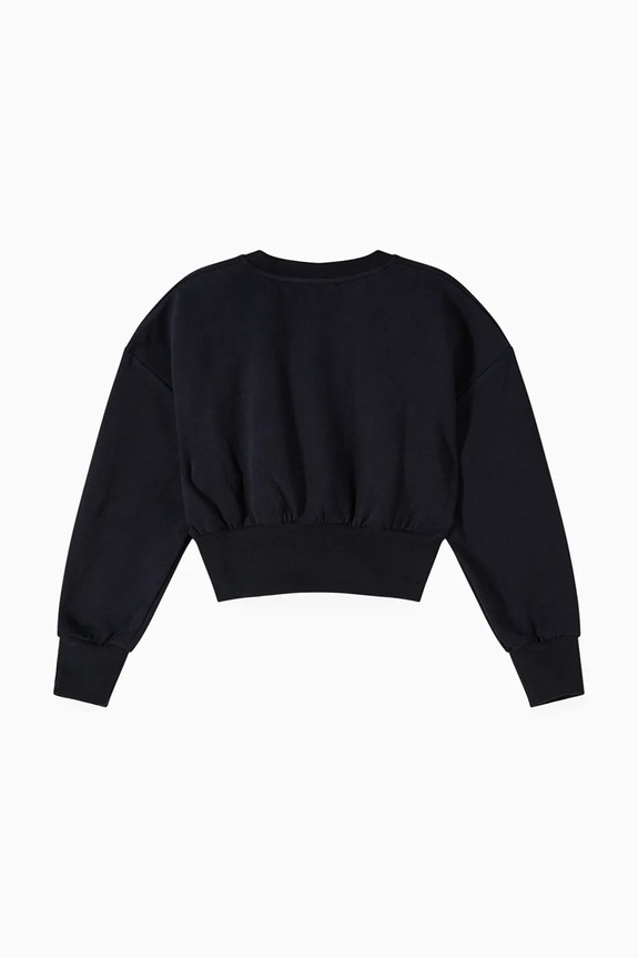 Patrizia Pepe hanorac de bumbac pentru copii J315 7M0946 negru AW25
