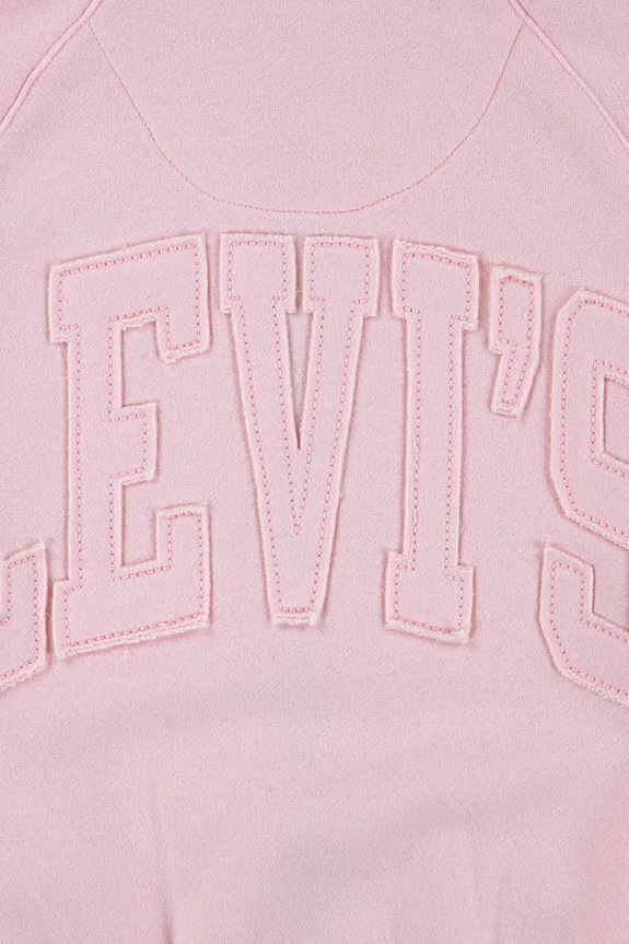 Dziewczynka Levi's bluza dziecięca MEET AND GREET FULL ZIP HO 1EN479 różowy