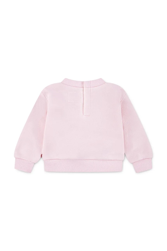 Levi's bluză bebe PETER PAN COLLAR CREW NECK 1EN575 roz AW25