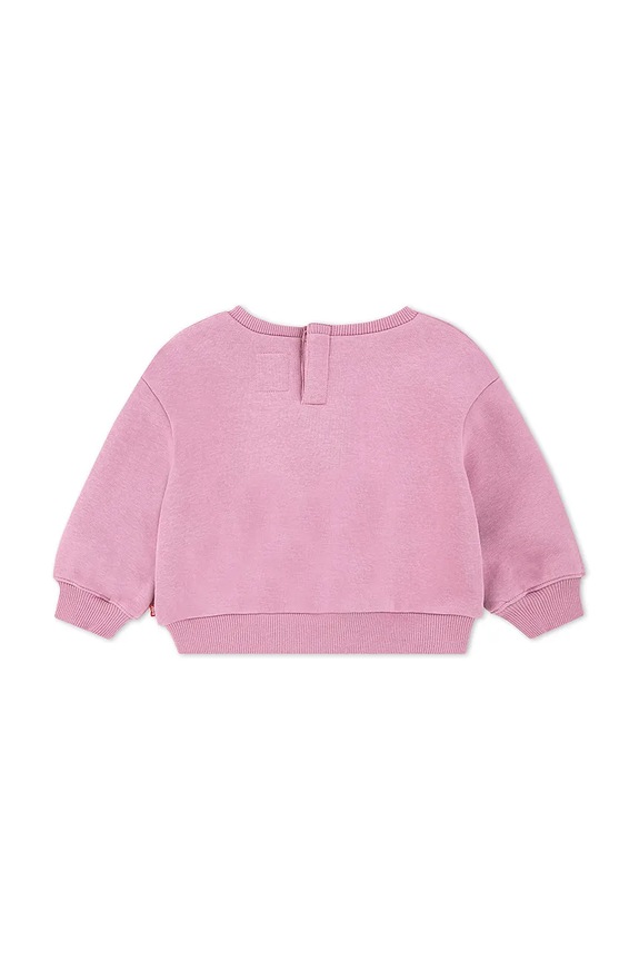 Μπλούζα μωρού Levi's ROSE FRONT TUCK CREW 1EP015 ροζ AW25