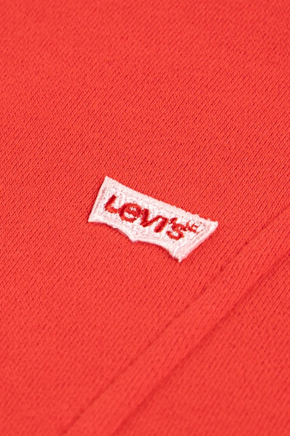 Παιδική μπλούζα Levi's BATWING PATCH HOODIE κόκκινο 3EN447