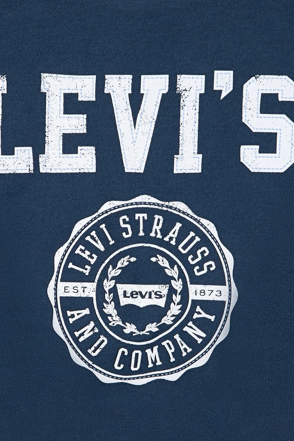 Dziewczynka Levi's bluza dziecięca COLLEGIATE CREW 3EN514 granatowy