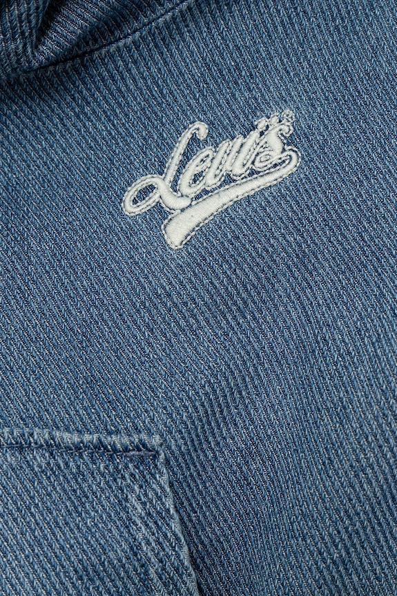 Dievča Detská mikina Levi's DENIM HOODIE 3EN961 modrá