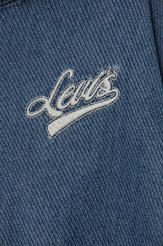 Dievča Detská mikina Levi's DENIM HOODIE 4EN961 modrá