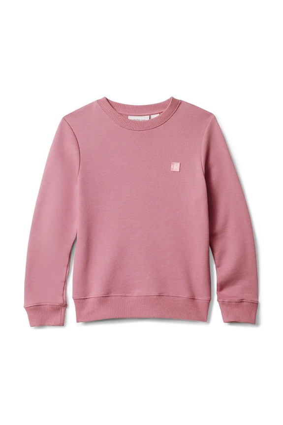 Calvin Klein Jeans bluză copii uni roz IU0IU00570.9BYA