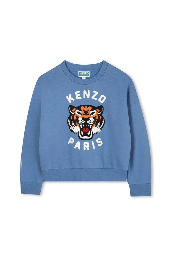 Detská bavlnená mikina Kenzo Kids bavlna modrá K61378.114.150