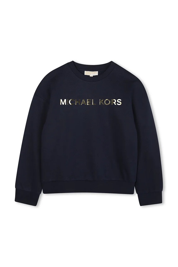 Michael Kors bluza bawełniana dziecięca aplikacja granatowy R30469.156