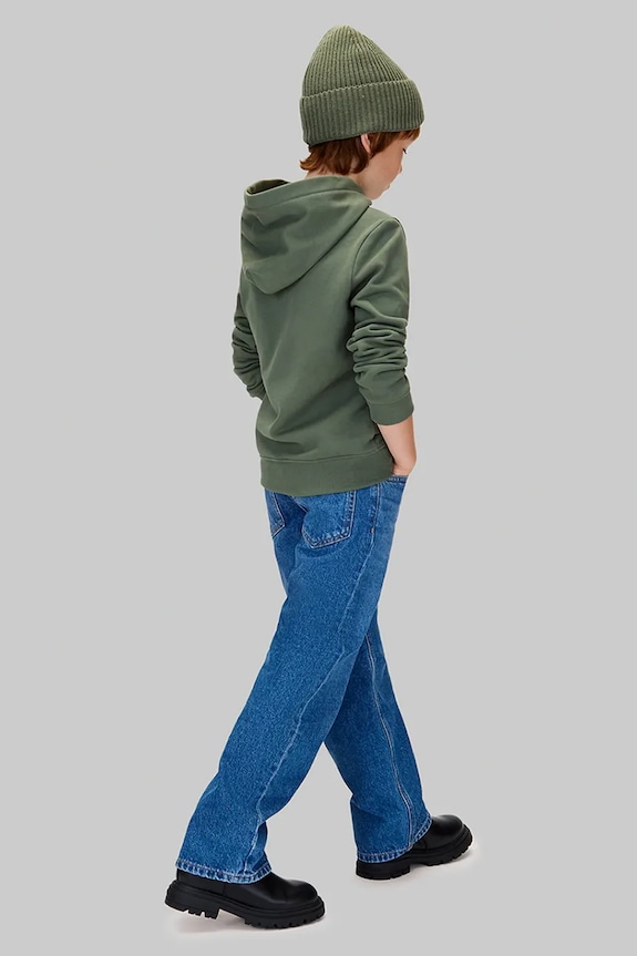 Detská bavlnená mikina Calvin Klein Jeans IU0IU00712.9BYA