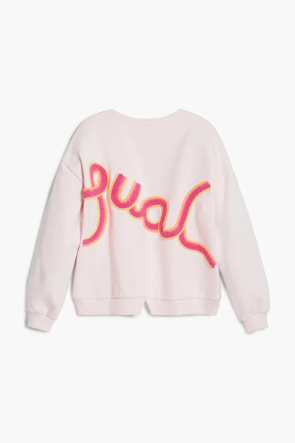 Dziewczynka Desigual bluza bawełniana dziecięca 25WGSK08 różowy
