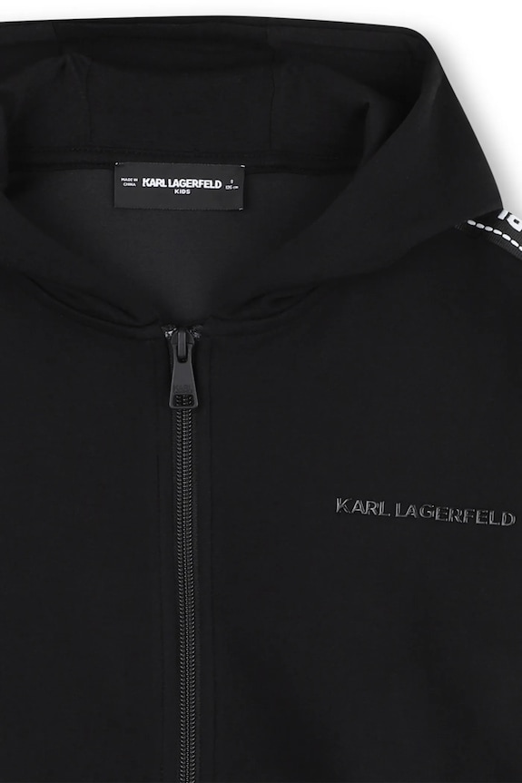 Detská mikina Karl Lagerfeld čierna Z30609.114.150