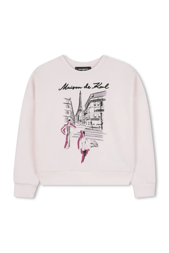 Детская кофта Karl Lagerfeld Z30610.86.108 розовый AW25